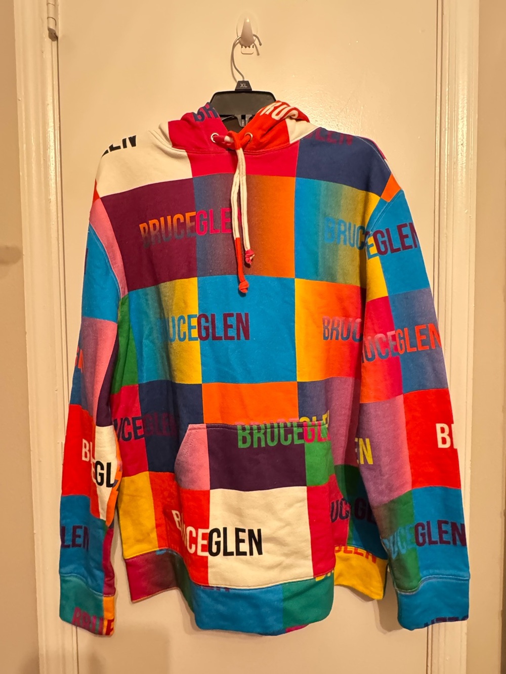 BRUCEGLEN Colorblock Hoodie Sweatshirt L